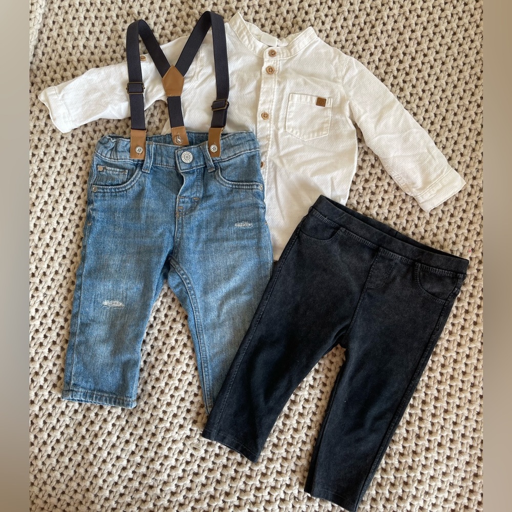 Zara baby jeans set for 9 months